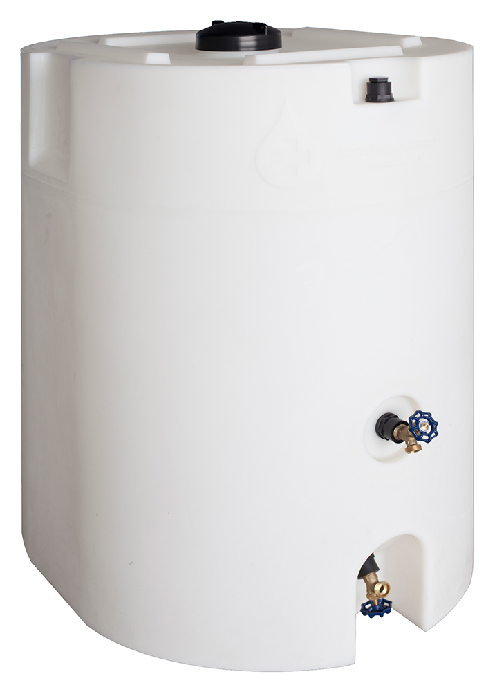 waterprepared white storage tank 150 gallon - vertical
