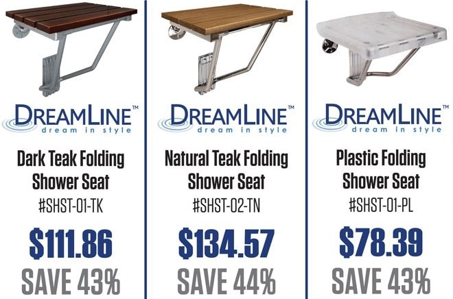 dreamline shower seats on sale