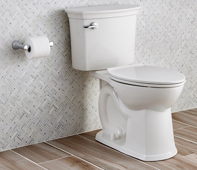 view of installed acticlean right height elongated toilet