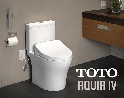 installed toto aquia iv with washlet