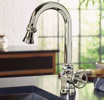 chrome Paterson bar/prep faucet installed