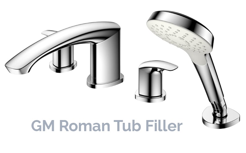 toto gm roman tub filler with handshower fall release