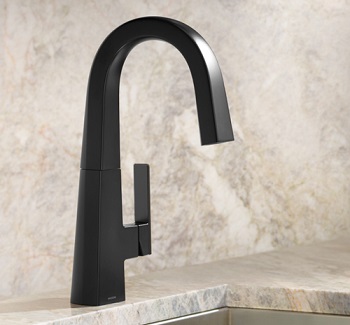 matte black nio bar/prep faucet installed