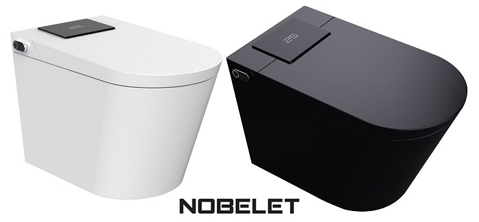 nobelet bidet toilet combos, both black and white