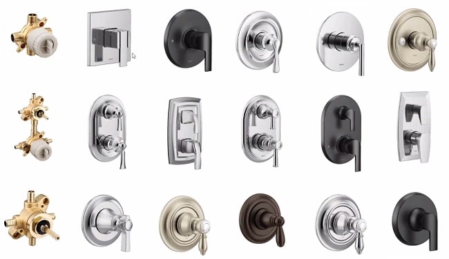 m-core valve and trim options side by side