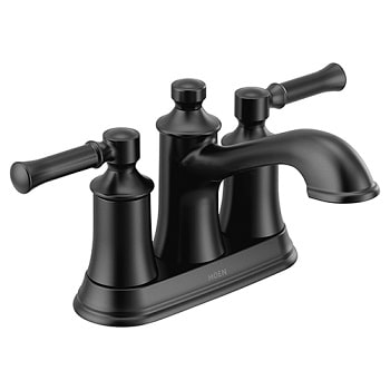 matte black moen datmoor centerset faucet