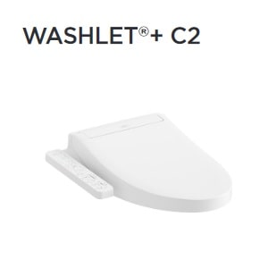 c2 washlet+ series in cotton white