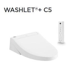 c5 washlet+ series in cotton white