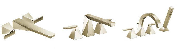 polished nickel tub options for Delta Trillian collection