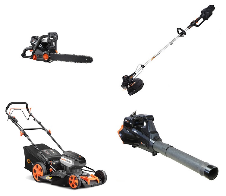 lineup of 120v cordless power tools from the redback pro series