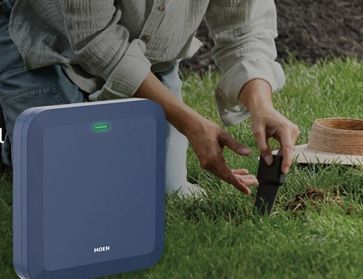 moen smart sprinkler system requires a controller and soil sensors