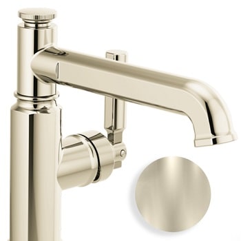brizo invari faucets in polished nickel are stunning